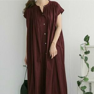 Urban research doors gathered shoulder gauzy Tunic one size dress